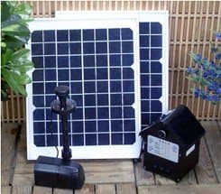 16w Solar Panel Water Pump Battery Timer Leds Light Combo Kit