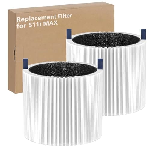 2-pack 511i MAX Replacement Filter Compatible with BLUEAIR HEPASilent Air Cleaner, Model Blue Pure 511i Max