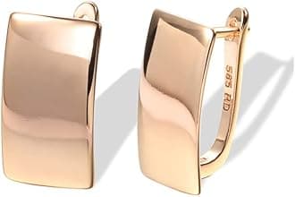 Shining Diva Fashion18k Rose Gold Plated Latest Fancy Stylish Copper Zircon Bali Earrings for Women and Girls