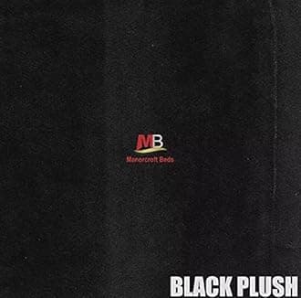 Manorcroft Beds Luxury Sleigh Bed Chesterfield Plush Velvet Fabric Bed Frame (Blue, 5ft Kingsize)