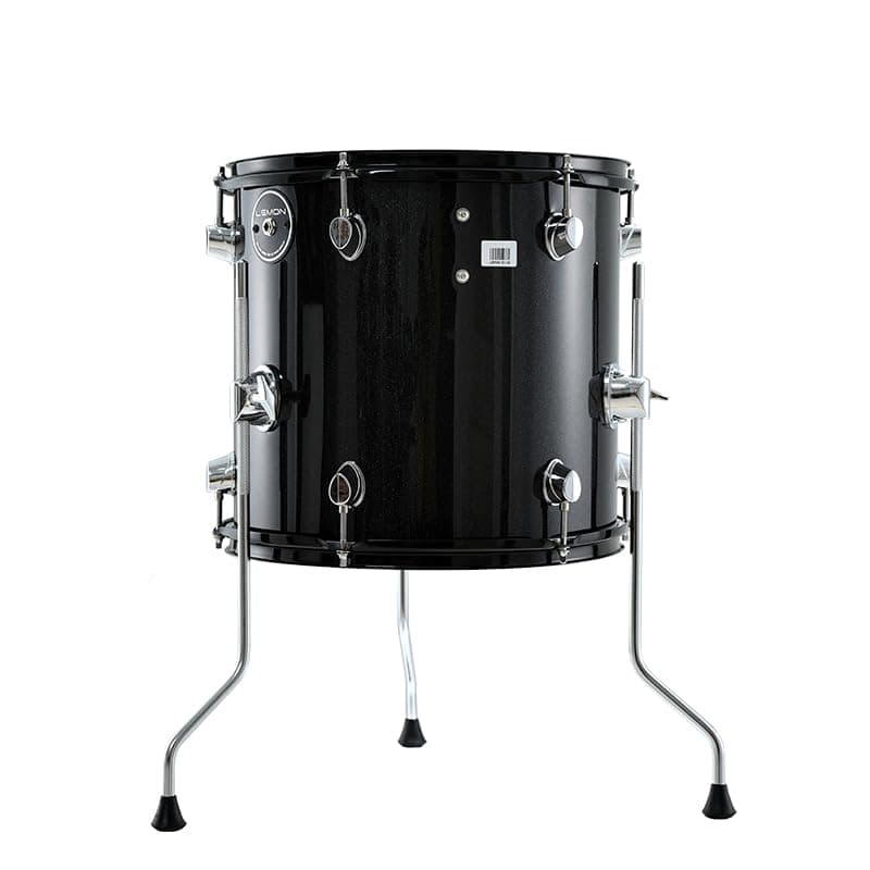 Lemon T950 Electronic Floor Tom - 13"x13" Dual-Zone Mesh Head & Rim Trigger Pad, Acoustic-Style Wood Shell Drum, Adjustable Tension, Works with Most Electronic Drum Modules (TRS), Quiet Practice