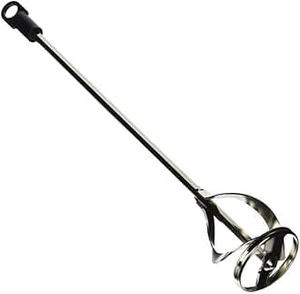 Edward Tools Paint and Mud Mixer for Drill - Mixes 1 to 3 Gallons - 15 3/4" Length - 5/16" Hex Shaft - Zinc Plated Steel - Reinforced Weld - Non Slip Hex Head - Easy Clean - Paint Mixer Attachment (2)