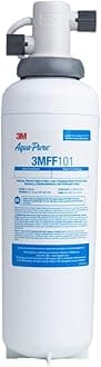 3M Aqua-Pure Under Sink Full Flow Drinking Water Filter System 3MFF100, Sanitary Quick Change, Reduces Particulates, Chlorine Taste and Odor, Cysts, Lead, Select VOCs