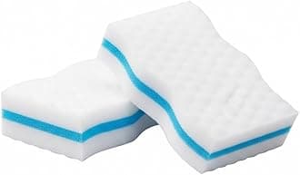 Magic Cleaning Sponge | Multipurpose Clean Sponge | Magic Eraser for Wall, Dash Boards, Switch Boards, Taps, Wall Stain Remover, Glass, Shoes, Sneakers Cleaning Sponge (Pack of 2)
