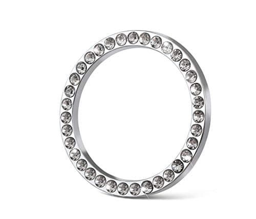 1Pcs Crystal Rhinestone Ring for Car Decor, Auto Engine Start Stop Decoration Crystal Interior Ring Decal for Chevrolet Equinox GMC Terrain GMC Acadia Buick Enclave Chevy Traverse, etc