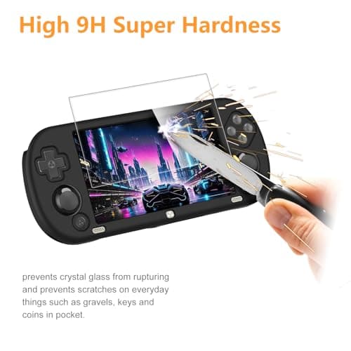 Hianjoo 3-Pack Screen Protector Compatible with TRIMUI Smart Pro Retro Game Console, [HD Clarity] [9 Hardness] [Anti-Scratch] Tempered Glass