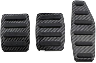 Performance Pedal Pads Cover Foot for Suzuki Swift Jimny, Gas Accelerator Brake Footrest Pedal Cover Non Slip Pedals,Black- Manual