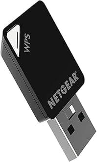 NETGEAR A6100-100PES AC600 802.11ac Dual Band (150/433 Mbps) Wi-Fi USB Mini Adapter, Black