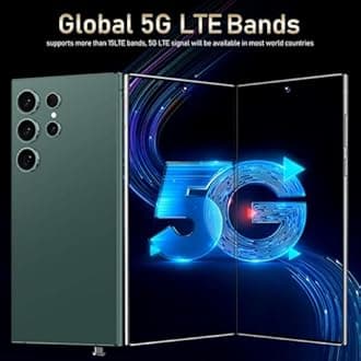 I24 Ultra 5G Unlocked Smartphone,Android 13.0 6GB+256GB Fully Unlocked Cell Phone Built in Pen The Phone,Battery 6800mAh 6.8" HD Screen,48MP+108MP Camera/Dual SIM/Fingerprint Lock/Face (Green)