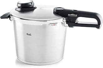 Fissler Vitavit Premium Pressure Cooker with Steamer Insert, 6.3 Quart