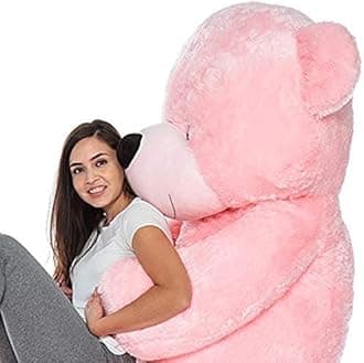 Soft Toys Teddy Bear Soft Lovable Stuffed Plush Toy for Special Occasion Birthday Anniversery Valentine's Day 6 feet Teddy Pink
