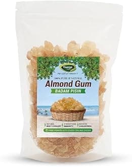 Gond Katira 100g|Chahar Gond|Tragacanth Gum|Almond Gum|Badam Pisin|Cochlospermum Gossypium|Pure & Natural Badam Gum First Quality 100% Pure & Natural|No Additives or Preservatives