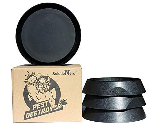 SolutioNerd Anti-Slide Bed Bug Trap with Rubber Base | 100% Chemical and Pesticide Free, Safe for All Ages | Protect Your Family from Bed Bugs by Pest Destroyer