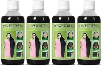 KITWELL Original Adivasi Hair Oil 100 * 4 ML Ayurvedic With Extract Onion, Rosemary, Castor, Amla, Almond, Coconut, Brahmi & Bhringraj Oil 100 ml Each