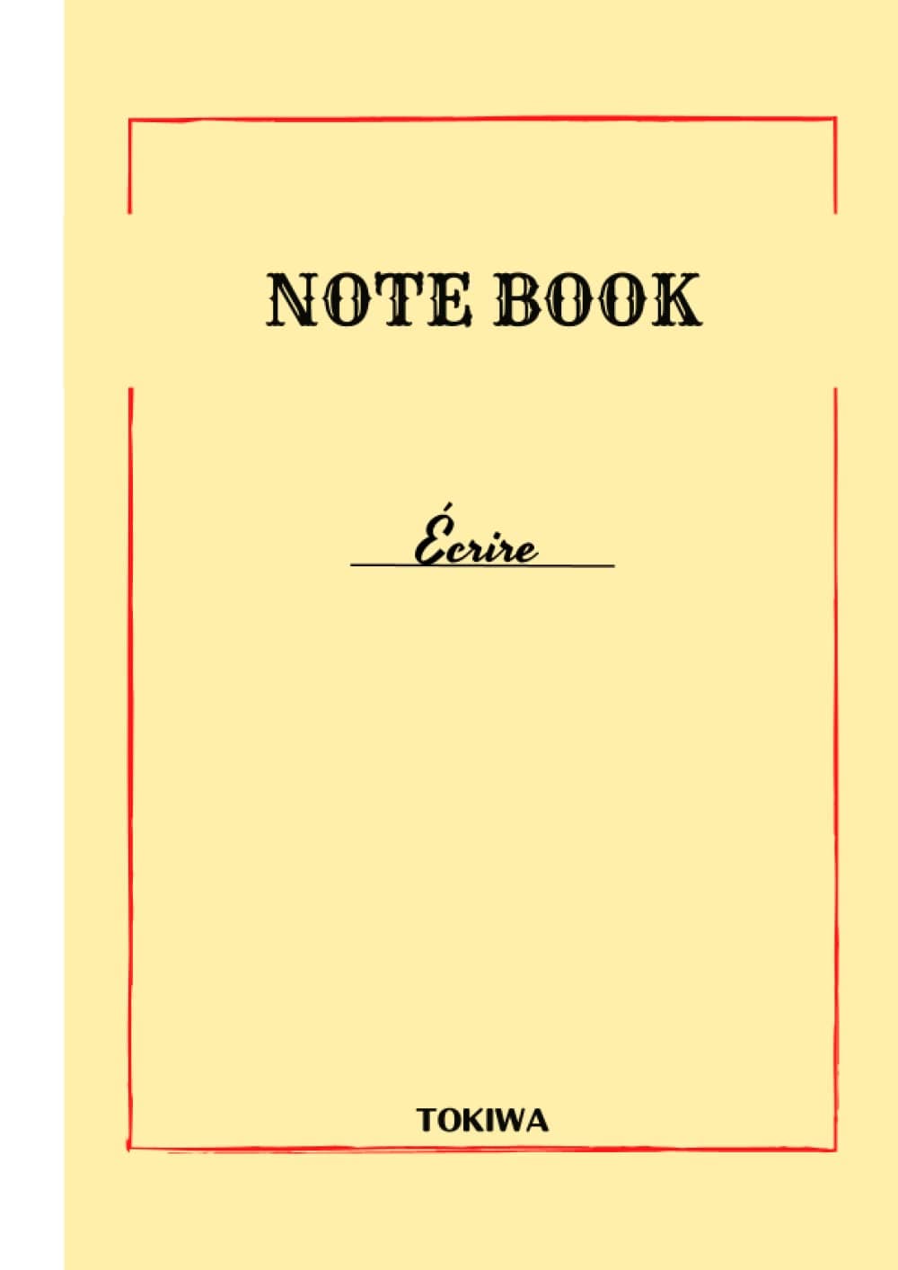 Note Book : cahier de notes: Carnet de notes, note book, 162 pages sur papier ivoire 90gr/m², Grand Format A4, couverture souple, jaune, classique, original