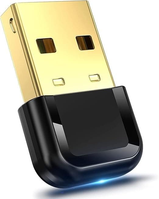 USB Bluetooth 5.3 Adapter for PC, USB Bluetooth Dongle Support Windows 11/10/8.1 Plug and Play for Desktop, Laptop, Mouse, Keyboard, Printers, Headsets, Speakers. Not Compatible with Mac iOS or Linux