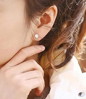 AllenCOCO 14K Rose Gold Plated 1.5 Carat CZ Clip-On Earrings - 7.5mm Round Cut Simulated diamond Clip-ons, Cubic Zirconia Copper, Cubic Zirconia,