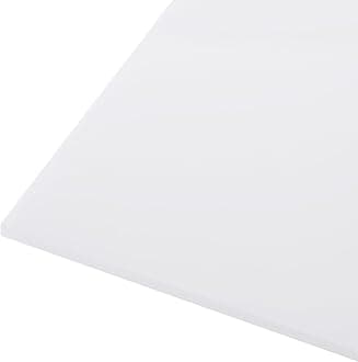 Rebower 305 x 152 x 3mm HDPE Plastic Sheet, High Density Polyethylene Sheet Cutting Board White Solid Block, [for Marine, DIY, Home Floor]