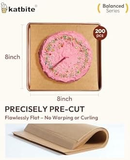 Katbite Parchment Paper Sheets 8x8 in 200 pcs