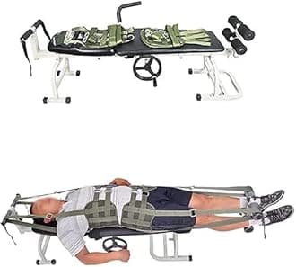 ADITAM Massage Table Portable Massage Bed, Back Lumbar Traction Device for Bed, Massage Bed Table Cervical and Lumbar Traction Bed Body Stretching Device Equipment Double the comfort