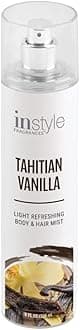 Instyle Fragrances | Body & Hair Mist | Tahitian Vanilla Scent | With Panthenol | CLEAN, Vegan, Paraben Free, Phthalate Free | Premium 8 Fl Oz Spray Bottle