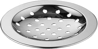COATS Stainless Steel Drain Strainer Cover Jali Plain for Kitchen Sink, Bathroom, Wash Basin, Washing Machine | Floor Stainless Steel Jali with Chrome Finish - Silver /3-inch