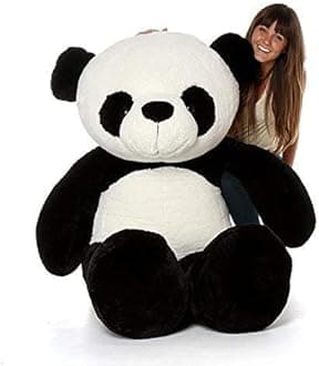 HUG 'n' FEEL SOFT TOYS Soft Toys Long Soft Lovable Huggable Cute Giant Life Size Toy Child Safe Best for Birthday Gift Valentine Gift for Girlfriend 5 FEET Panda Plush & Stuffed Toys