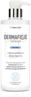 Dermafique Intensive Restore Body Lotion Serum – 500ml, Body Lotion for Dry Skin, Suitable for Summer, with 10x Vitamin E Benefits & Deep Hydration, Moisturizer for Body | Dermatologist Tested
