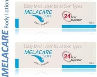 AJANTA PHARMA MelaCare Soft Daily Moisturizer Body Lotion, 100ml Each - Pack of 2