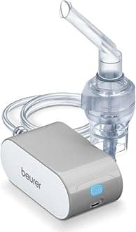 IH58 nebuliser, short inhalation time, easy to carry, storage box, compressed air technology, 3 years warranty by Beurer