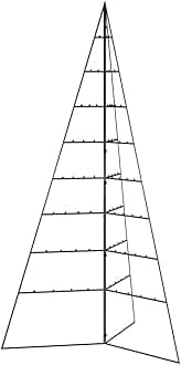 vidaXL Metal Christmas Tree, Artificial Xmas Tree for Decoration, Christmas Ornament for Indoor Outdoor Party Holiday, Xmas Decoration, Black