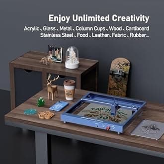 TD6 2200mW Laser Engraver (Adjustable Air Assist),Laser Cutting and Engraving Machine, DIY Carving Tool for Metal/Glass/Wood Carving, 15.75 “x15.75”