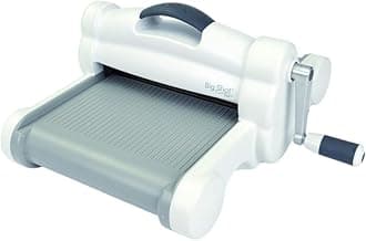 Sizzix Big Shot Plus - Versatile Die Cutting, A4-Sized Opening, Sleek White & Grey, Portable Roller Design - Machine Only (White & Gray)