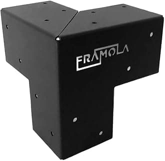 Framola 2 Pack - Framola Pergola Corner Brackets - 3 Pieces Wood Joints Structure Hardware Kit - Construction, Building, Garden, Home, Range, Canopy, Gazebo, Patio, Awning, Outdoor, Project