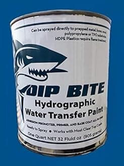 Flat White 32oz Quart Can Hydrographic Water Transfer Printing Hydro Dipping Dip Paint