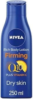 Q10 Firming Rich Body Lotion with Vitamin C (250ml), Firming Body Cream with Q10 and Vitamin C, NIVEA Moisturiser for Firmer Skin,