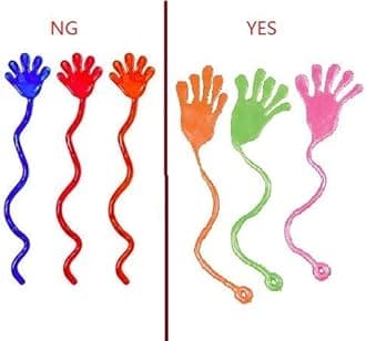 Tuko 40 PCS Sticky Hands, Sticky Finger, Kids' Party Favor Sets, Fun Toys, Halloween Party Favors, Wacky Fun Stretchy Sticky Hands, Party Favors, Birthday Parties, Toys for Sensory Kids,40PCS