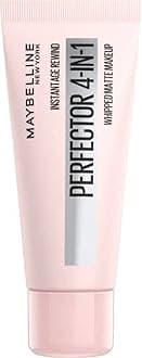 Maybelline New York instant age rewind instant perfector 4-in-1 matte makeup, blurs pores, conceals blemishes, and evens skin tone with light coverage, light, 1 fl oz