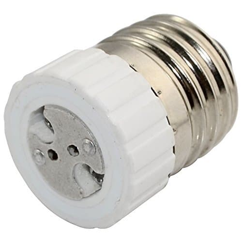 YiLighting - E26/E27 to MR16 Adapter Converter Holder, E26/E27 Edison Screw to MR16 - Bi Pin GU5.3 G4 Base Socket (5)