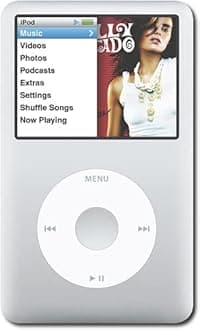 Music Player Compatible lpod Classic 7th Generation 80GB, Silver, with Accessories in White Plain Box