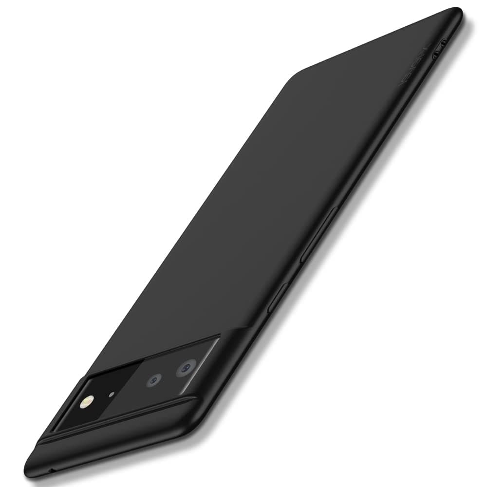 X-level for Google Pixel 6 Case Ultra-Thin Slim Fit [Guardian Series] Phone Cases Soft Flexible TPU Matte Finish Coating Light Protective Back Cover for Pixel 6-Black