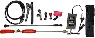 Super Garden Battery Sprayer Spares Part Kit with Charger(Universal for All Model ) ( Nozzle Belt Lance Kit) Sanitizing Machine Spare kit with 1.8A Charger