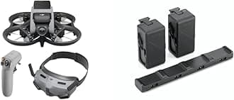 DJIAvata Pro-View Combo (DJI RC Motion 2) + Fly More Kit - First-Person View Drone With 4K Video, Super-Wide 155° FOV, New RC Motion 2 And Goggles 2, 2 More Batteries For Extended Flight Time