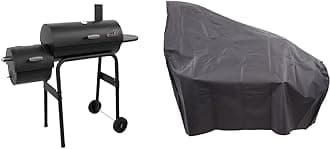 Char-BroilChar-Broil 12201570-A1 American Gourmet Offset Smoker, Black,Standard & Char-Broil Offset Smoker CoverChar Broil