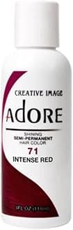 ADORE COSMETICSSemi-Permanent Haircolor #071 Intense Red 4 Ounce (118ml) (6 Pack)