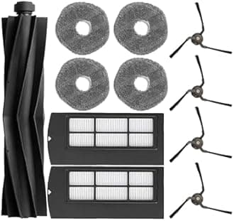 Accessories Kit for euf-y X9 Pro: Replacement Parts Main Brush Side Brush Filter Mop Pad Spare Attachments