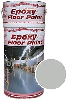 Epoxy Resin Floor Paint by Ask Coatings. for Garage, Industrial and Domestic. 5L (Grey)