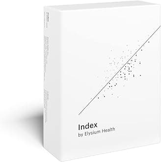 ELYSIUM Index Biological Age Test, The Most Precise Biological Health Test Available. Take This at Home Test to Measure 10 Different aspects of Aging Using The Latest in epigenetic Technology.