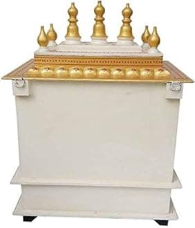 GLOBAL TECH art and craft Wooden Home Temple (Red)