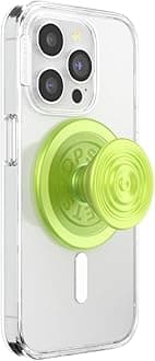 PopGrip for MagSafe - Stand and Grip for Mobile Phones and Cases with an Interchangeable Top - Ripple Irdscnt Absinthe